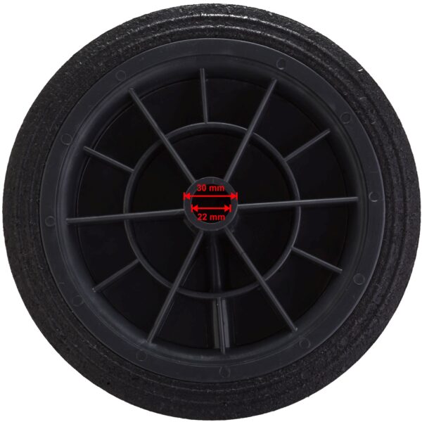 Koło kółko do kubła kontenera na odpady gumowe śr. 250mm 4 1014402 6