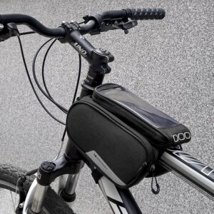 Torba rowerowa na ramę + odczepiany pokrowiec na telefon do 6.5"" 1.5l czarna 20 Torba rowerowa na ramę + odczepiany pokrowiec na telefon do 6.5"" 1.5l czarna - obrazek 10