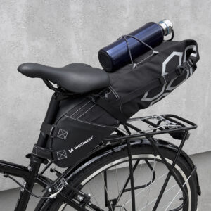 Pojemna torba rowerowa pod siodełko torba podsiodłowa duża 12 l czarny 15 Pojemna torba rowerowa pod siodełko torba podsiodłowa duża 12 l czarny - obrazek 5