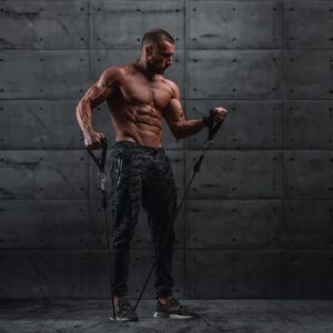 Ekspander do ćwiczeń gumy do fitness + akcesoria ZESTAW 18 Ekspander do ćwiczeń gumy do fitness + akcesoria ZESTAW - obrazek 8