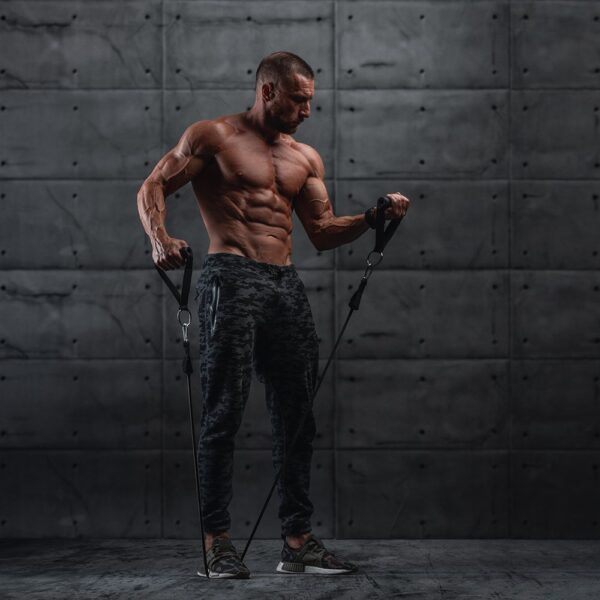 Ekspander do ćwiczeń gumy do fitness + akcesoria ZESTAW 7 1016466 8 ekspander do cwiczen gumy do fitness a wozinsky hurtownia sklep