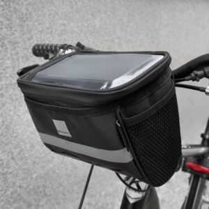 Torba rowerowa na kierownicę z etui na telefon 2 l czarny 20 Torba rowerowa na kierownicę z etui na telefon 2 l czarny - obrazek 10