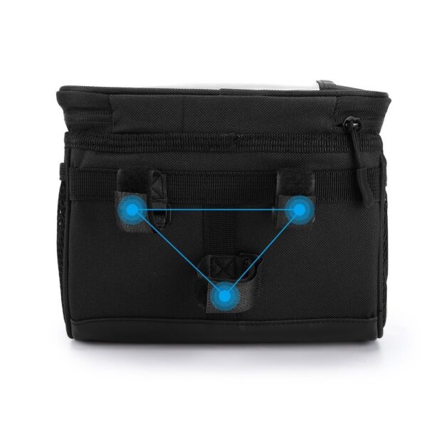 Torba rowerowa na kierownicę z etui na telefon 2 l czarny 6 1016468 7 torba rowerowa na kierownice z etui na t wozinsky hurtownia sklep