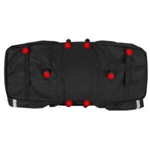 Pojemna torba rowerowa 60 l na bagażnik + osłona przeciwdeszczowa czarna 19 Pojemna torba rowerowa 60 l na bagażnik + osłona przeciwdeszczowa czarna - obrazek 9