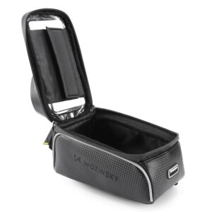 Torba rowerowa na ramę z etui na telefon 2 l czarna 13 Torba rowerowa na ramę z etui na telefon 2 l czarna - obrazek 3