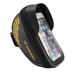 Torba rowerowa na kierownicę 1 l pokrowiec na telefon czarny 12 Torba rowerowa na kierownicę 1 l pokrowiec na telefon czarny - obrazek 2