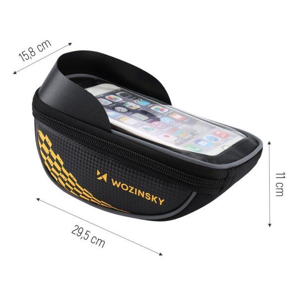 Torba rowerowa na kierownicę 1 l pokrowiec na telefon czarny 3 1016474 4 torba rowerowa na kierownice 1 l pokrowi wozinsky hurtownia sklep