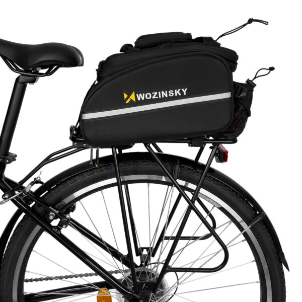 Duża torba rowerowa na bagażnik 35l + pokrowiec przeciwdeszczowy czarny 1 1016475 2 duza torba rowerowa na bagaznik 35l po wozinsky hurtownia sklep