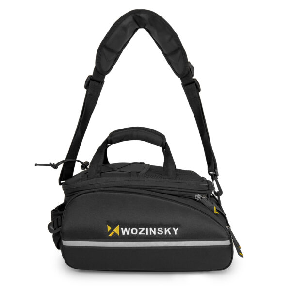 Duża torba rowerowa na bagażnik 35l + pokrowiec przeciwdeszczowy czarny 3 1016475 4 duza torba rowerowa na bagaznik 35l po wozinsky hurtownia sklep