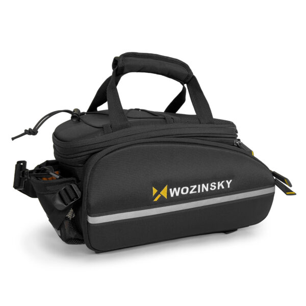Duża torba rowerowa na bagażnik 35l + pokrowiec przeciwdeszczowy czarny 4 1016475 5 duza torba rowerowa na bagaznik 35l po wozinsky hurtownia sklep