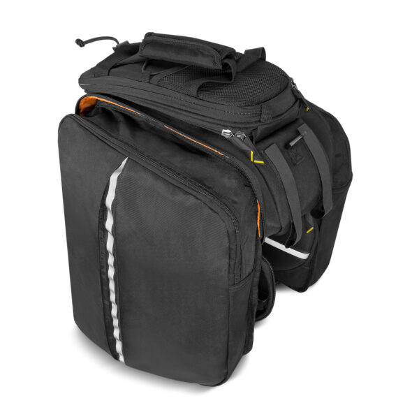 Duża torba rowerowa na bagażnik 35l + pokrowiec przeciwdeszczowy czarny 8 1016475 9 duza torba rowerowa na bagaznik 35l po wozinsky hurtownia sklep