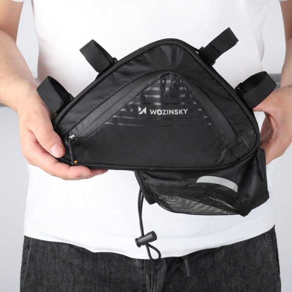 Torba rowerowa pod ramę 1.5l czarna 6 1016479 7 torba rowerowa pod rame 15l czarna wozinsky hurtownia sklep