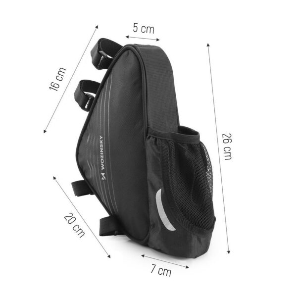 Torba rowerowa pod ramę 1.5l czarna 8 1016479 9 torba rowerowa pod rame 15l czarna wozinsky hurtownia sklep