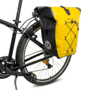 Wodoodporna torba rowerowa sakwa na bagażnik 25l żółty 14 Wodoodporna torba rowerowa sakwa na bagażnik 25l żółty - obrazek 4