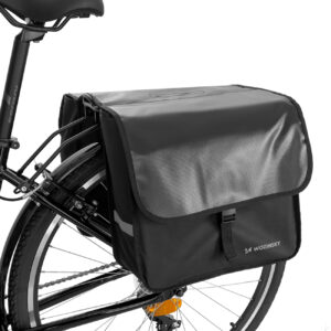 Sakwa rowerowa na bagażnik podwójna 28 l czarna 10 Sakwa rowerowa na bagażnik podwójna 28 l czarna - obrazek 1