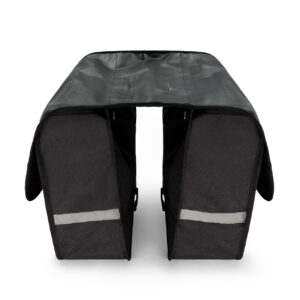 Sakwa rowerowa na bagażnik podwójna 28 l czarna 12 Sakwa rowerowa na bagażnik podwójna 28 l czarna - obrazek 3