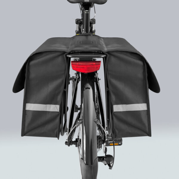 Sakwa rowerowa na bagażnik podwójna 28 l czarna 7 1016496 8 sakwa rowerowa na bagaznik podwojna 28 l wozinsky hurtownia sklep