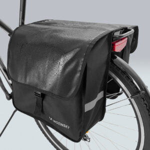 Sakwa rowerowa na bagażnik podwójna 28 l czarna 18 Sakwa rowerowa na bagażnik podwójna 28 l czarna - obrazek 9