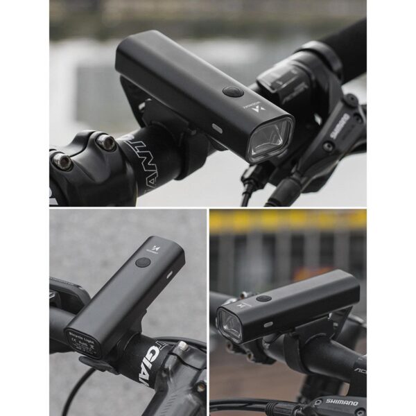 Lampka rowerowa przednia USB białe światło 4 tryby pracy czarna 9 1016500 10 lampka rowerowa przednia usb biale swiat wozinsky hurtownia sklep