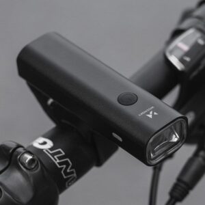 Lampka rowerowa przednia USB białe światło 4 tryby pracy czarna 14 Lampka rowerowa przednia USB białe światło 4 tryby pracy czarna - obrazek 4