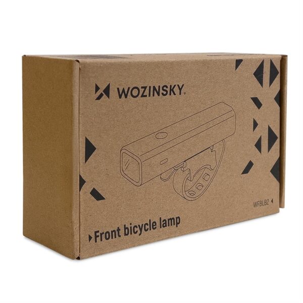 Lampka rowerowa przednia USB białe światło 4 tryby pracy czarna 4 1016500 5 lampka rowerowa przednia usb biale swiat wozinsky hurtownia sklep