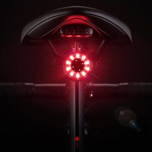 Lampka rowerowa tylna LED z micro USB czerwone światło 5 trybów czarna 11 Lampka rowerowa tylna LED z micro USB czerwone światło 5 trybów czarna - obrazek 1