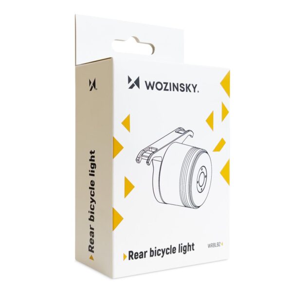 Lampka rowerowa tylna LED z micro USB czerwone światło 5 trybów czarna 5 1016501 5 lampka rowerowa tylna led z micro usb cz wozinsky hurtownia sklep