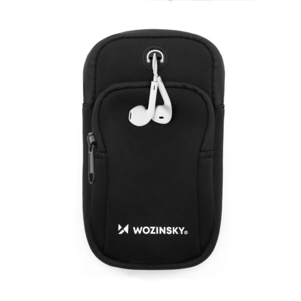 Opaska na telefon do biegania armband czarna 1 1016508 2 opaska na telefon do biegania armband cz wozinsky hurtownia sklep