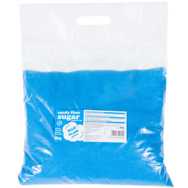 Kolorowy cukier do waty cukrowej niebieski o smaku naturalnym 5kg 1 1016522 1