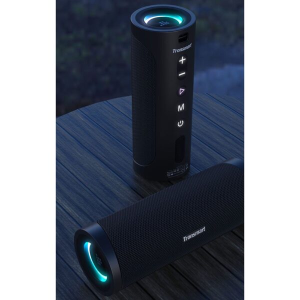 Bezprzewodowy głośnik Bluetooth T6 Pro 45W + LED czarny 6 1016553 7 bezprzewodowy glosnik bluetooth t6 pro 4 tronsmart hurtownia sklep