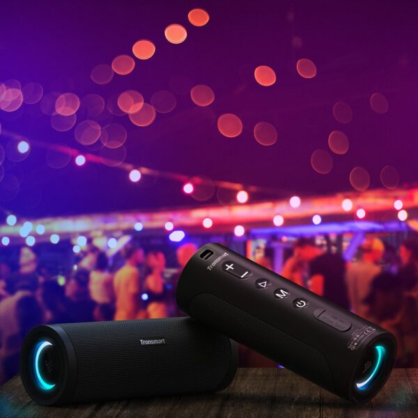 Bezprzewodowy głośnik Bluetooth T6 Pro 45W + LED czarny 7 1016553 8 bezprzewodowy glosnik bluetooth t6 pro 4 tronsmart hurtownia sklep