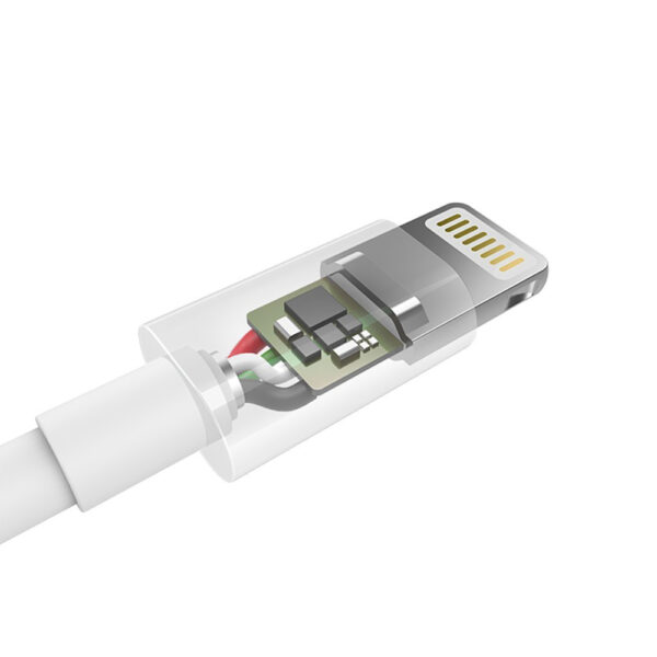 Kabel przewód MFI USB - Lightning 1.2m biały 4 1016563 5 kabel przewod mfi usb lightning 12m b choetech hurtownia sklep