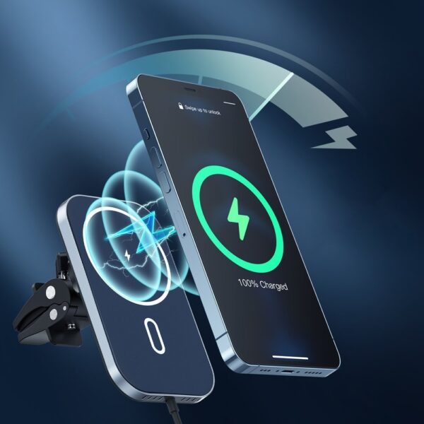 Samochodowy uchwyt magnetyczny + indukcyjna ładowarka Qi 15W czarny 2 1016568 3 samochodowy uchwyt magnetyczny indukcy choetech hurtownia sklep