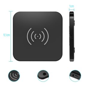 Ładowarka bezprzewodowa Qi 10W do telefonu i słuchawek czarny 10 Ładowarka bezprzewodowa Qi 10W do telefonu i słuchawek czarny - obrazek 4
