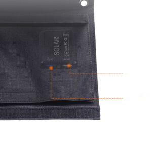 Ładowarka solarna słoneczna turystyczna 22W 2xUSB rozkładana czarna 10 Ładowarka solarna słoneczna turystyczna 22W 2xUSB rozkładana czarna - obrazek 2