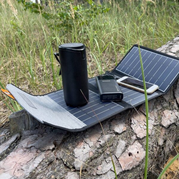 Ładowarka solarna słoneczna turystyczna 22W 2xUSB rozkładana czarna 8 1016582 9 ladowarka solarna sloneczna turystyczna choetech hurtownia sklep