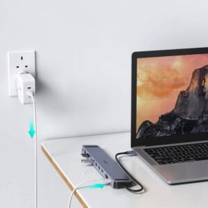 Stacja dokująca adapter hub USB Typ C 11w1 100W PD szary 13 Stacja dokująca adapter hub USB Typ C 11w1 100W PD szary - obrazek 7