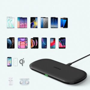 Ładowarka bezprzewodowa Qi do telefonu i słuchawek Airpods 2w1 10W czarny 11 Ładowarka bezprzewodowa Qi do telefonu i słuchawek Airpods 2w1 10W czarny - obrazek 3