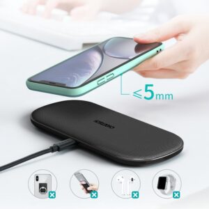 Ładowarka bezprzewodowa Qi do telefonu i słuchawek Airpods 2w1 10W czarny 12 Ładowarka bezprzewodowa Qi do telefonu i słuchawek Airpods 2w1 10W czarny - obrazek 4