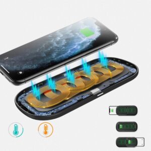 Ładowarka bezprzewodowa Qi do telefonu i słuchawek Airpods 2w1 10W czarny 14 Ładowarka bezprzewodowa Qi do telefonu i słuchawek Airpods 2w1 10W czarny - obrazek 6