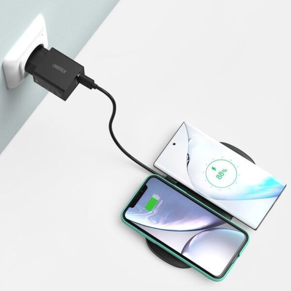 Ładowarka bezprzewodowa Qi do telefonu i słuchawek Airpods 2w1 10W czarny 8 1016605 9 ladowarka bezprzewodowado telefonu i choetech hurtownia sklep