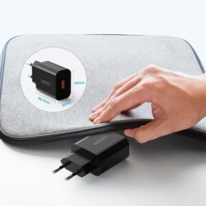 Szybka ładowarka sieciowa QuickCharge 3.0 18W 3A + kabel USB 1m czarny 21 Szybka ładowarka sieciowa QuickCharge 3.0 18W 3A + kabel USB 1m czarny - obrazek 11