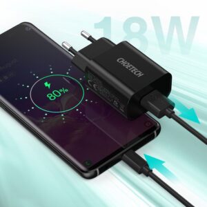 Szybka ładowarka sieciowa QuickCharge 3.0 18W 3A + kabel USB 1m czarny 18 Szybka ładowarka sieciowa QuickCharge 3.0 18W 3A + kabel USB 1m czarny - obrazek 8