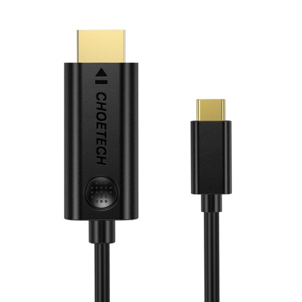 Kabel przewód USB Typ C - HDMI 4K 30Hz 3m czarny 1 1016609 2 kabel przewod usb c hdmi 4k 30hz 3 choetech hurtownia sklep