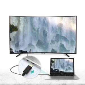 Kabel przewód USB Typ C - HDMI 4K 30Hz 3m czarny 14 Kabel przewód USB Typ C - HDMI 4K 30Hz 3m czarny - obrazek 4