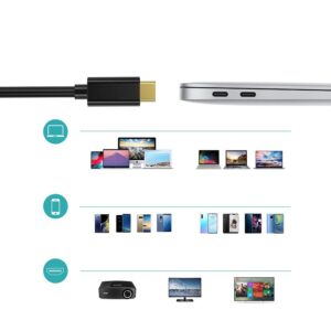 Kabel przewód USB Typ C - HDMI 4K 30Hz 3m czarny 16 Kabel przewód USB Typ C - HDMI 4K 30Hz 3m czarny - obrazek 6