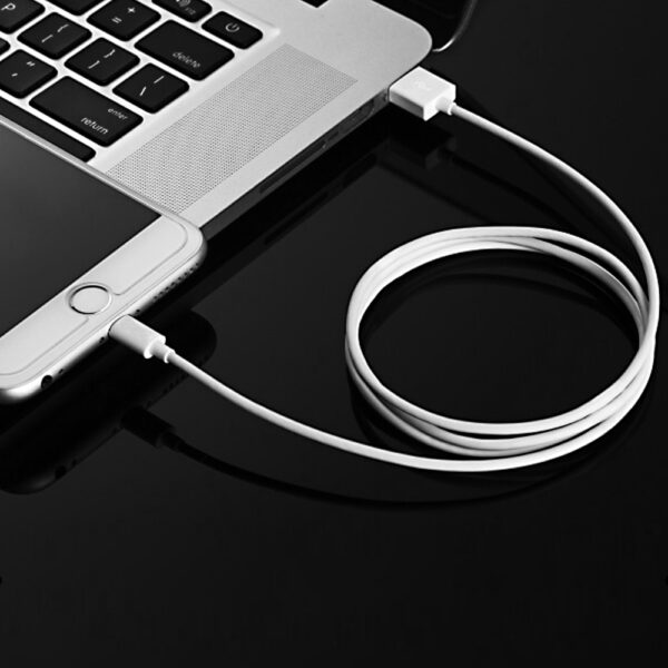 Kabel przewód USB-A - Lightning MFI 1.8m certyfikowany biały 9 1016624 10 kabel przewod usb a lightning mfi 18m choetech hurtownia sklep