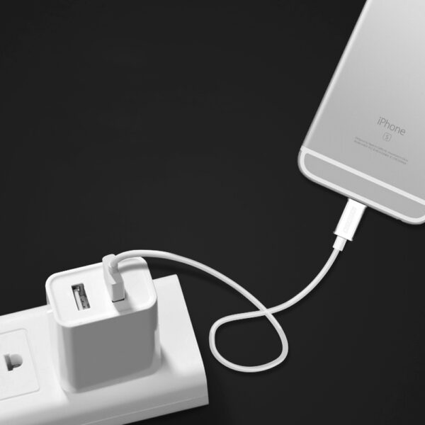 Kabel przewód USB-A - Lightning MFI 1.8m certyfikowany biały 8 1016624 9 kabel przewod usb a lightning mfi 18m choetech hurtownia sklep