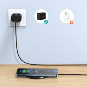 Ładowarka bezprzewodowa Qi 10W + kabel USB - micro USB czarny 12 Ładowarka bezprzewodowa Qi 10W + kabel USB - micro USB czarny - obrazek 5