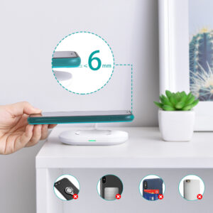 Ładowarka bezprzewodowa Qi 15W + kabel USB - USB Typ C 1m biały 10 Ładowarka bezprzewodowa Qi 15W + kabel USB - USB Typ C 1m biały - obrazek 3